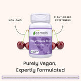 EZ Melts Melatonin Plus 5mg supplement in a hand