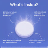 EZ Melts Multivitamin + Iron 100g ingredients list