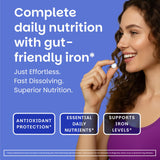 EZ Melts Multivitamin Iron-Free 200g side view