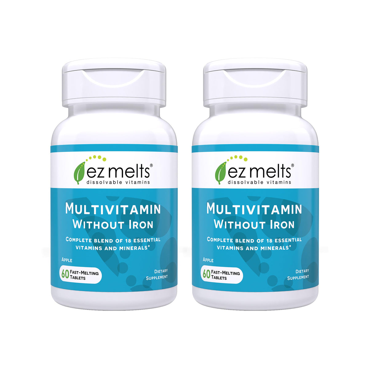 EZ Melts Multivitamin without Iron 191g front view