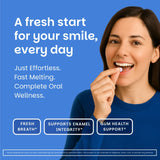 EZ Melts Oral Health Complete Probiotic Tablets side view