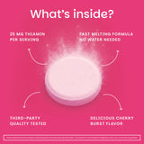 EZ Melts Vitamin B1 25mg tablets close-up