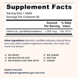 EZ Melts Vitamin B12 Supplement dissolvable tablet close-up