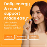 EZ Melts Vitamin B6 Supplement 50mg back view packaging