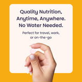 EZ Melts Vitamin C Supplement 500mg with a glass of water