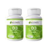 EZ Melts Vitamin D3 5000 IU vegan supplement front view