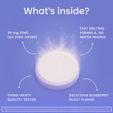 EZ Melts Zinc packaging side view