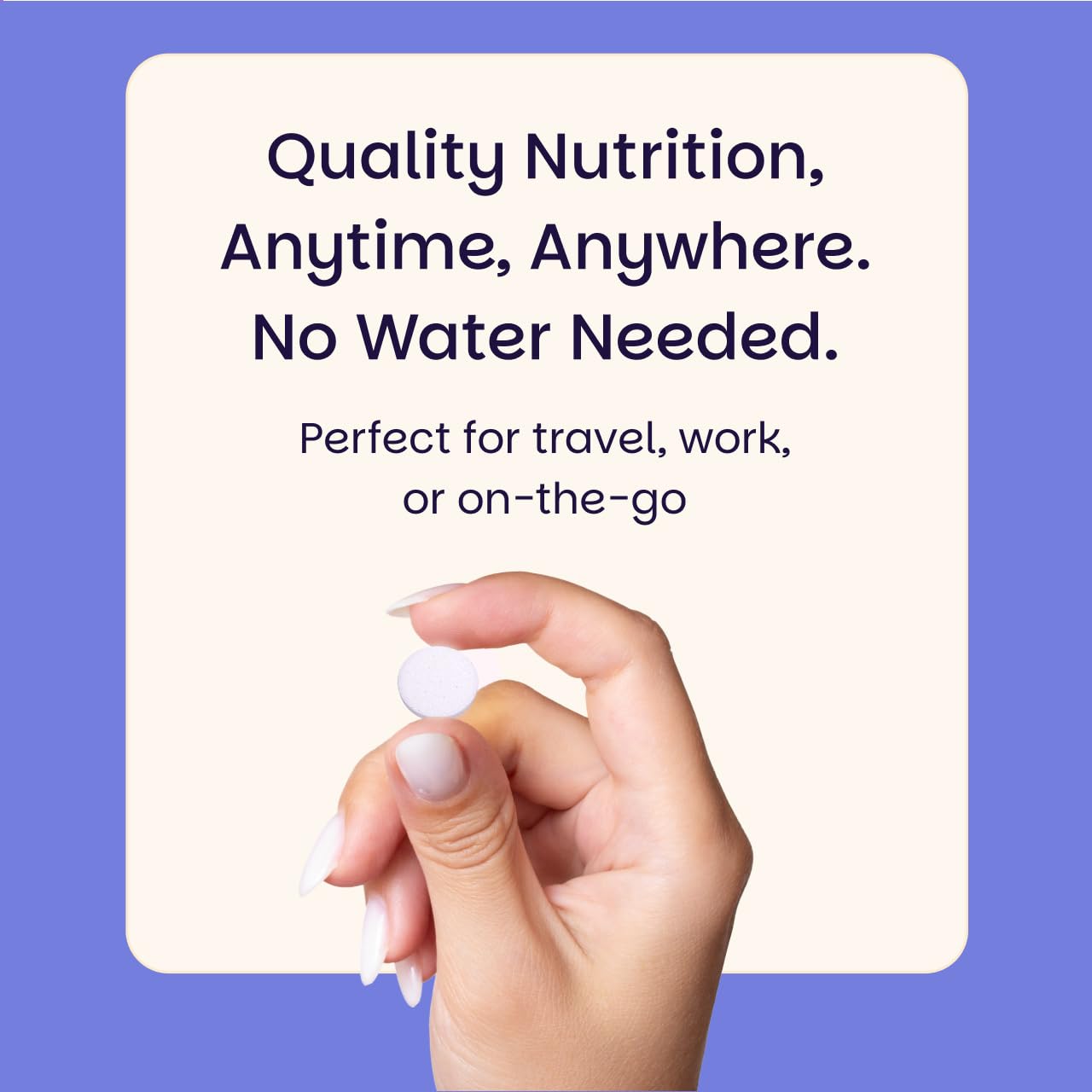 EZ Melts Zinc product with natural ingredients background
