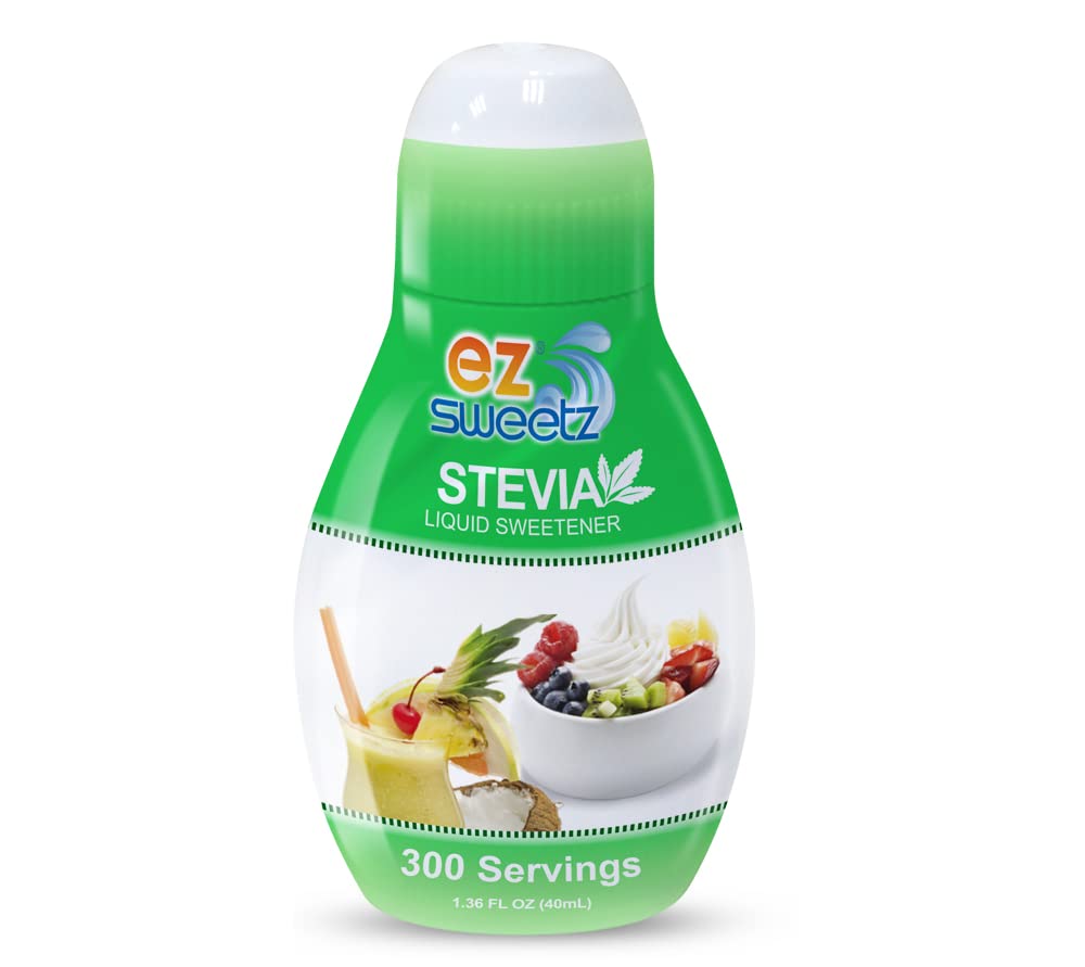 EZ-Sweetz Stevia Liquid Sweetener 300 servings bottle front view