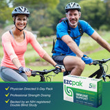 EZC Pak Echinacea supplement with a glass of water
