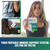 EZC Pak On The Go supplement in a pocket