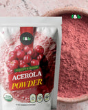 f&b superfoods Organic Acerola Cherry Vitamin C Powder close-up