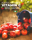 f&b superfoods Organic Acerola Cherry Vitamin C Powder in a smoothie