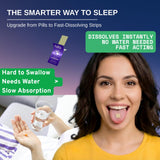 FAFA Melatonin 3mg GABA 7mg sleep strips on a table