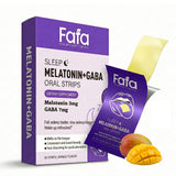 FAFA Melatonin 3mg GABA 7mg sleep strips packaging front view