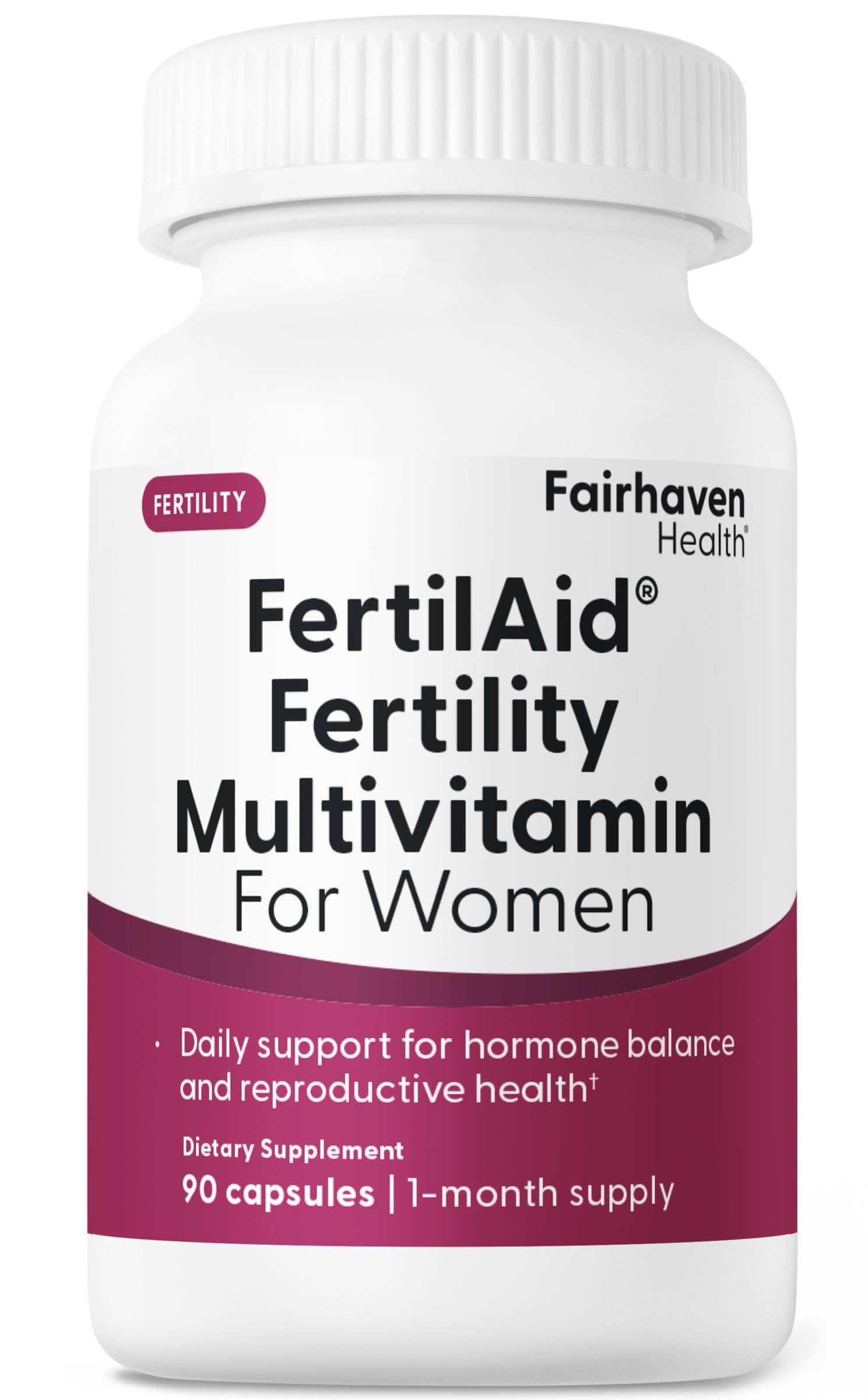 Fairhaven Health FertilAid For Women Multivitamin front view