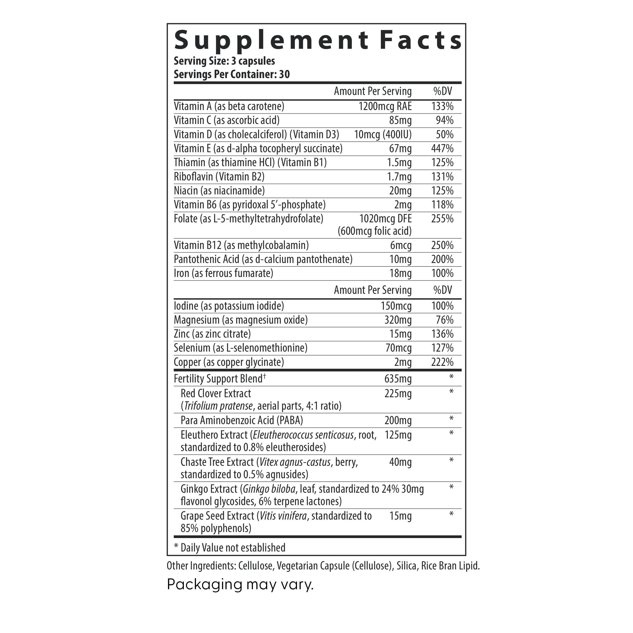 Fairhaven Health FertilAid For Women Multivitamin packaging
