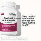Fairhaven Health FertilAid For Women Multivitamin side view