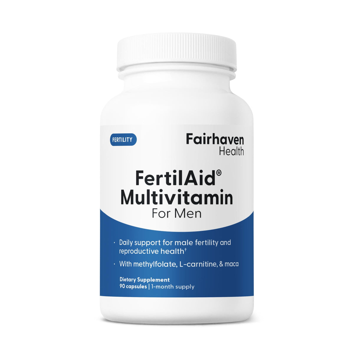 Fairhaven Health FertilAid Multivitamin for Men front view