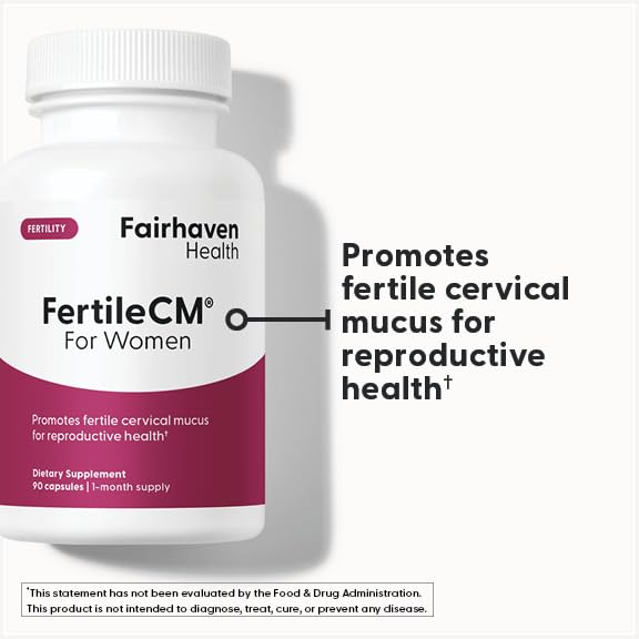 Fairhaven Health FertileCM for Women 90 Capsules side view