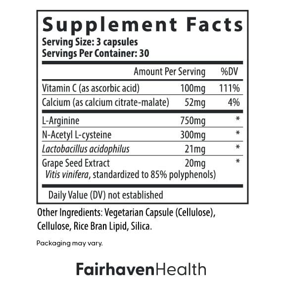 Fairhaven Health FertileCM for Women 90 Capsules with ingredients list