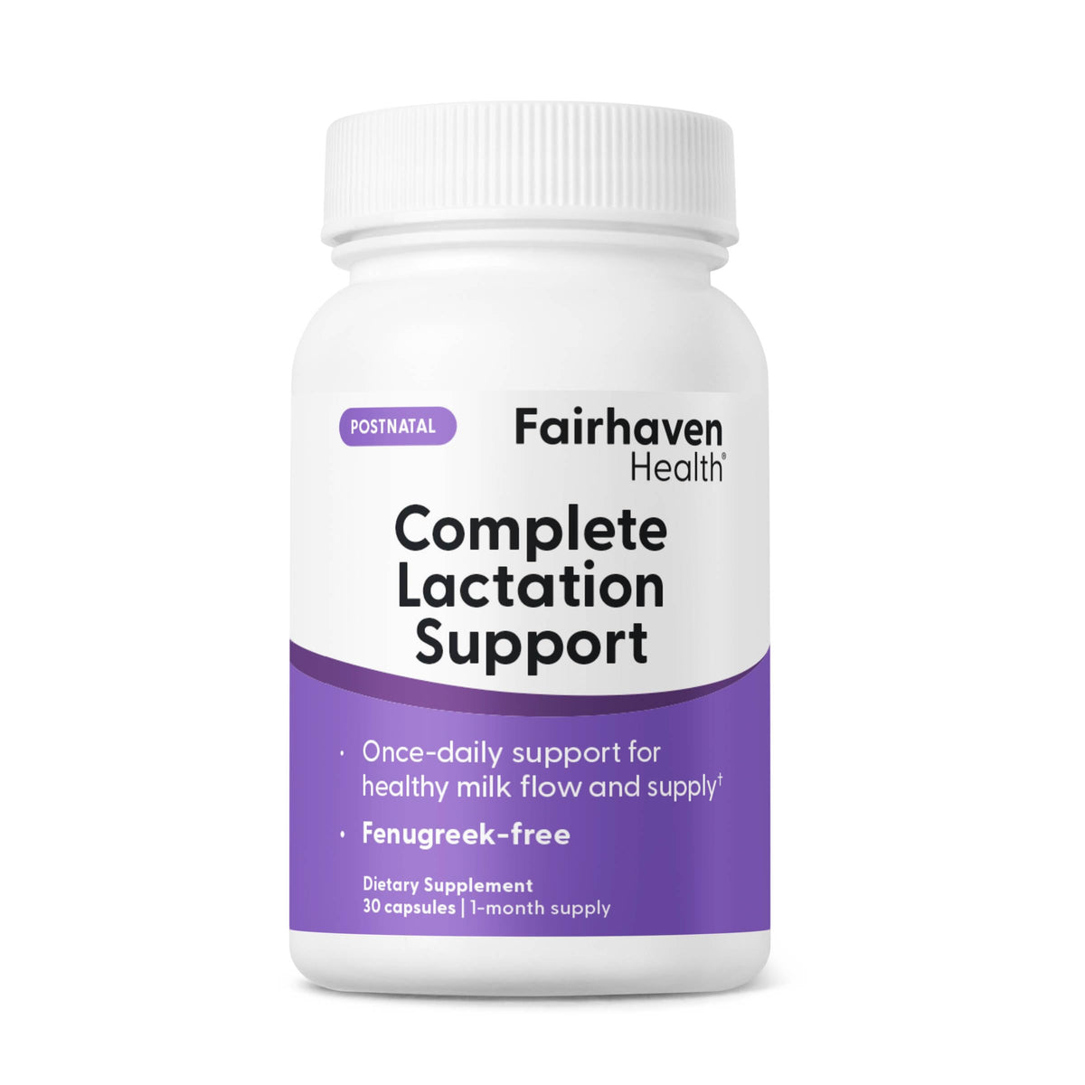 Fairhaven Health Milk Thistle Supplement 30 capsules front view