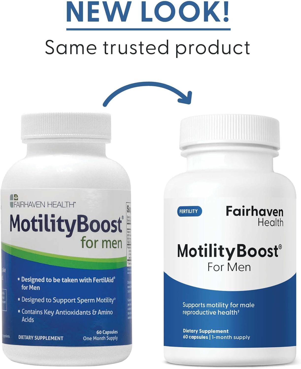 Fairhaven Health MotilityBoost Male Health Supplement label details