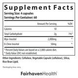 Fairhaven Health Myo + D-Chiro Inositol supplement bottle with a measuring spoon
