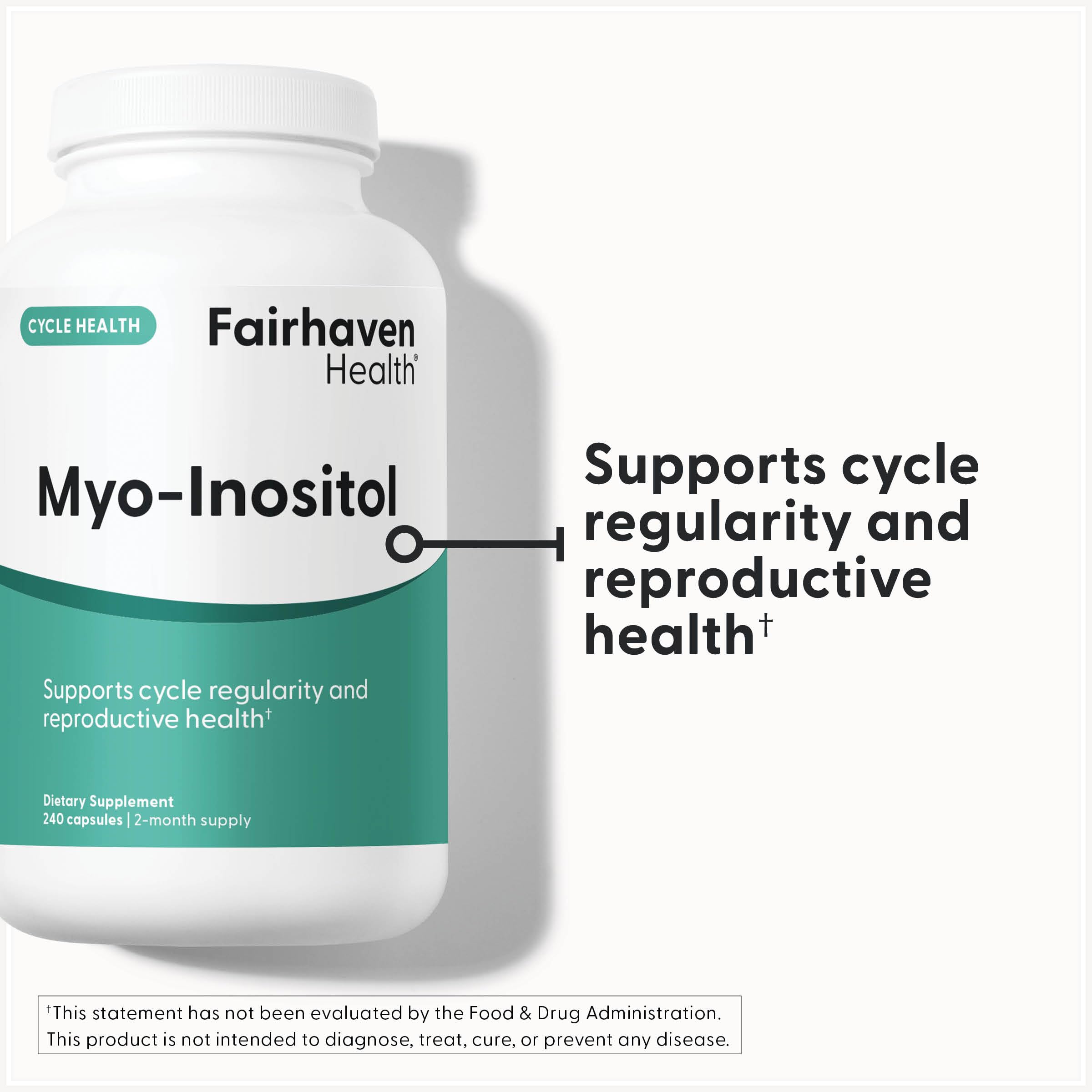 Fairhaven Health Myo-Inositol Fertility Supplement back view