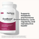 Fairhaven Health OvaBoost supplement bottle side view