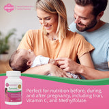 Fairhaven Health Prenatal Vitamins bottle with dosage instructions