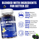 Fajeckma Melatonin Gummies 20mg close-up of gummies