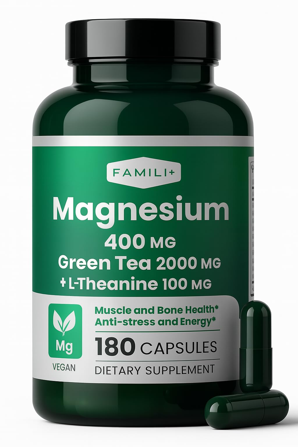 FAMILI+ Magnesium Glycinate Complex 400mg front view