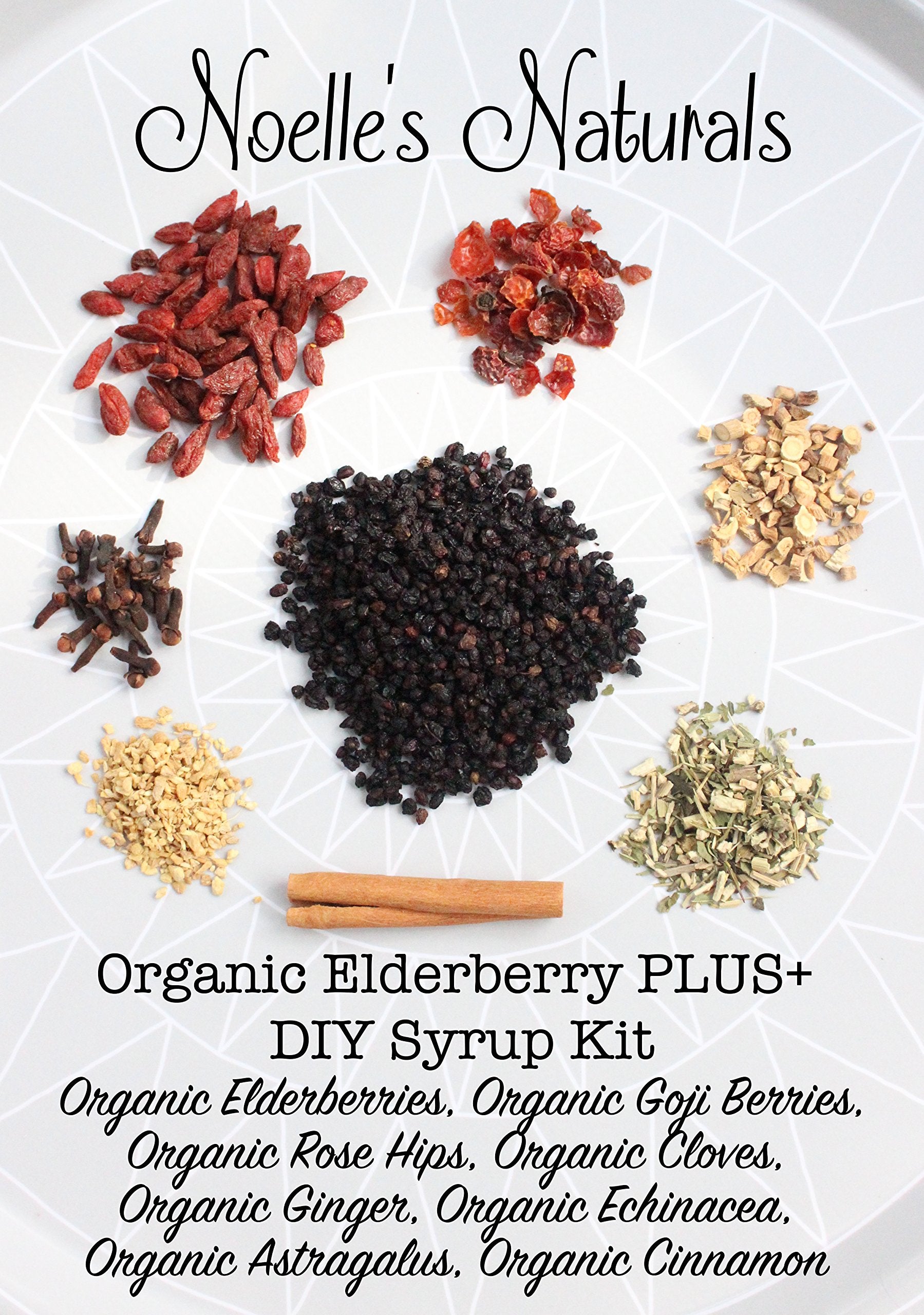 Family size kit of Noelle's Naturals Elderberry Plus+ Syrup