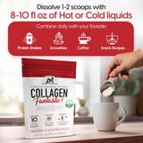 Fantastic Nutrition Collagen Peptides Powder in a coffee