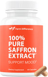 Farm Difference Saffron Extract Capsules front view with packaging