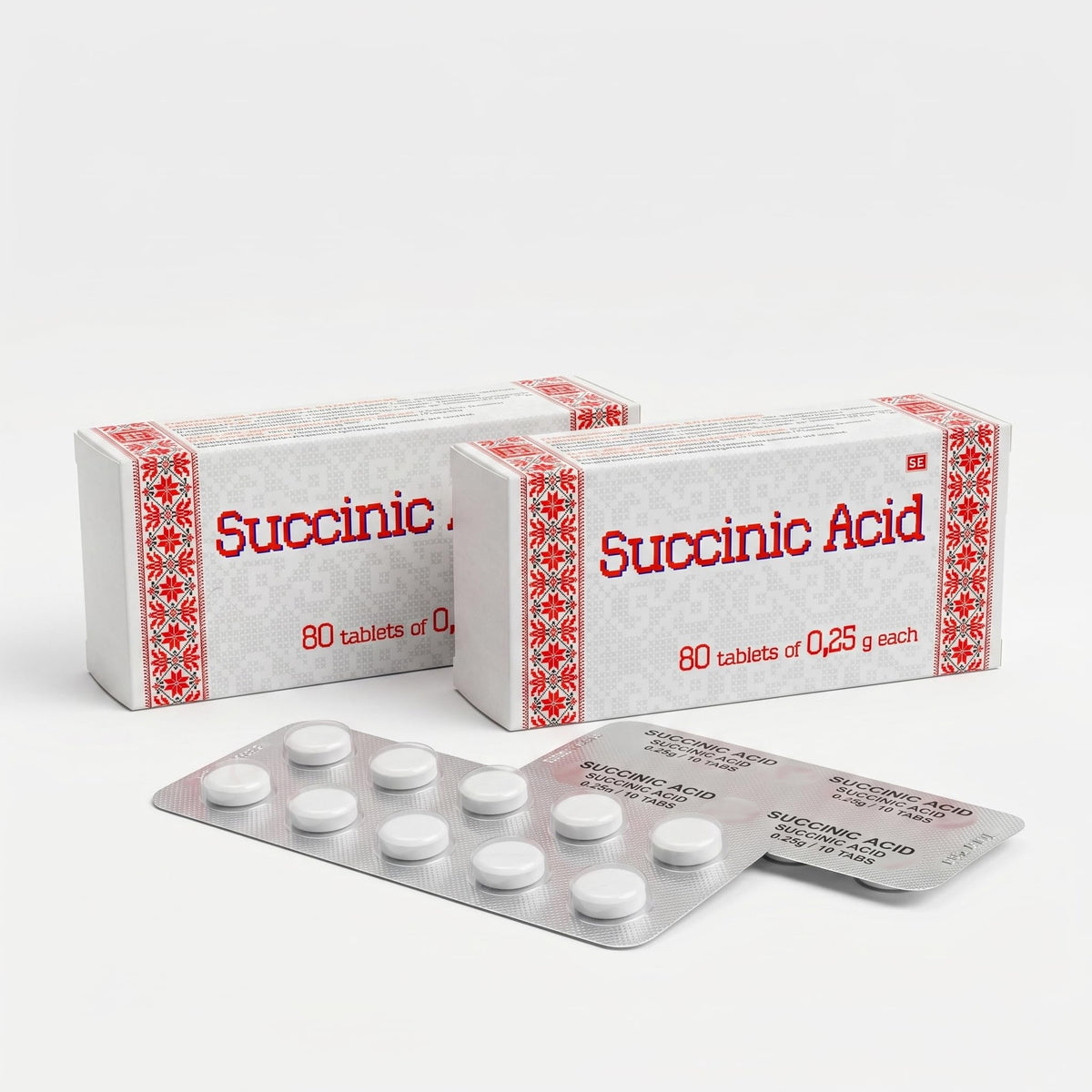 FARMAKOM Succinic Acid and Vitamin C Plant Care Tablets packaging front view