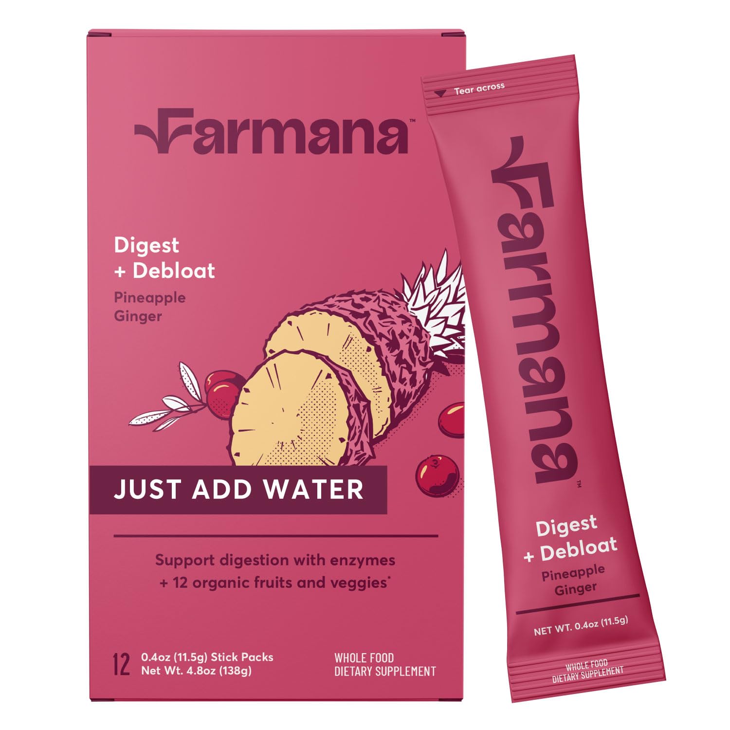 Farmana Multi-Enzymes Powdered Drink Mix 181g front view