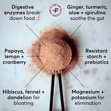 Farmana Multi-Enzymes Powdered Drink Mix in a smoothie