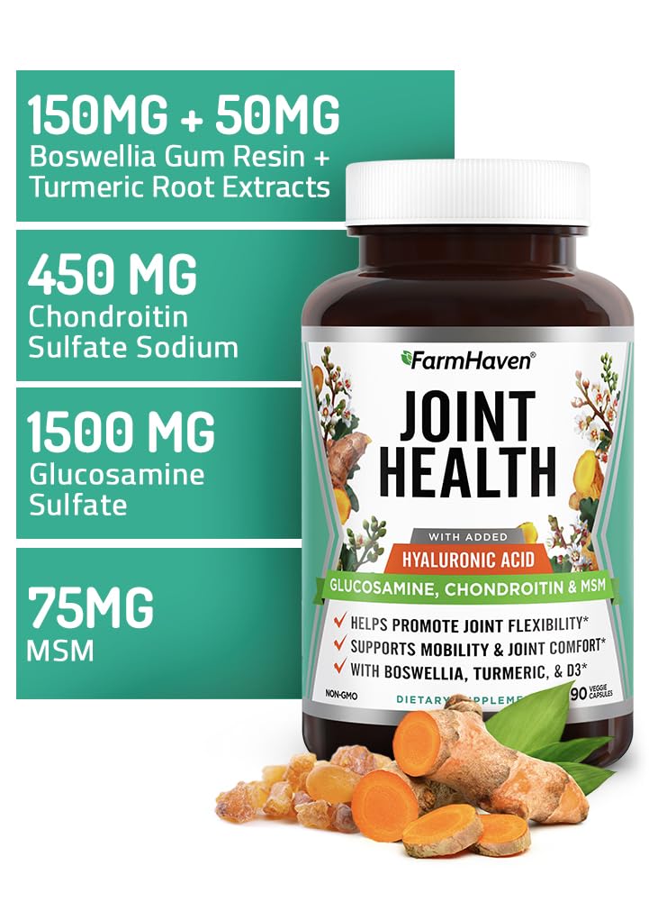 FarmHaven Joint Support Supplement packaging with dosage information