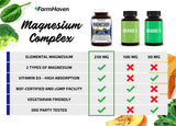 FarmHaven Magnesium Capsules open bottle with capsules