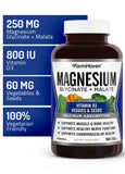 FarmHaven Magnesium & Vitamin D3 Capsules with measuring spoon