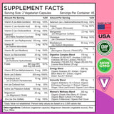 FarmHaven Women's Multivitamin ingredients list close-up