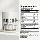 Fasted Athlete Magic Milk Bovine Colostrum in a glass with chocolate milk