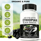 FCOIN Black Seed Oil Softgels in hand
