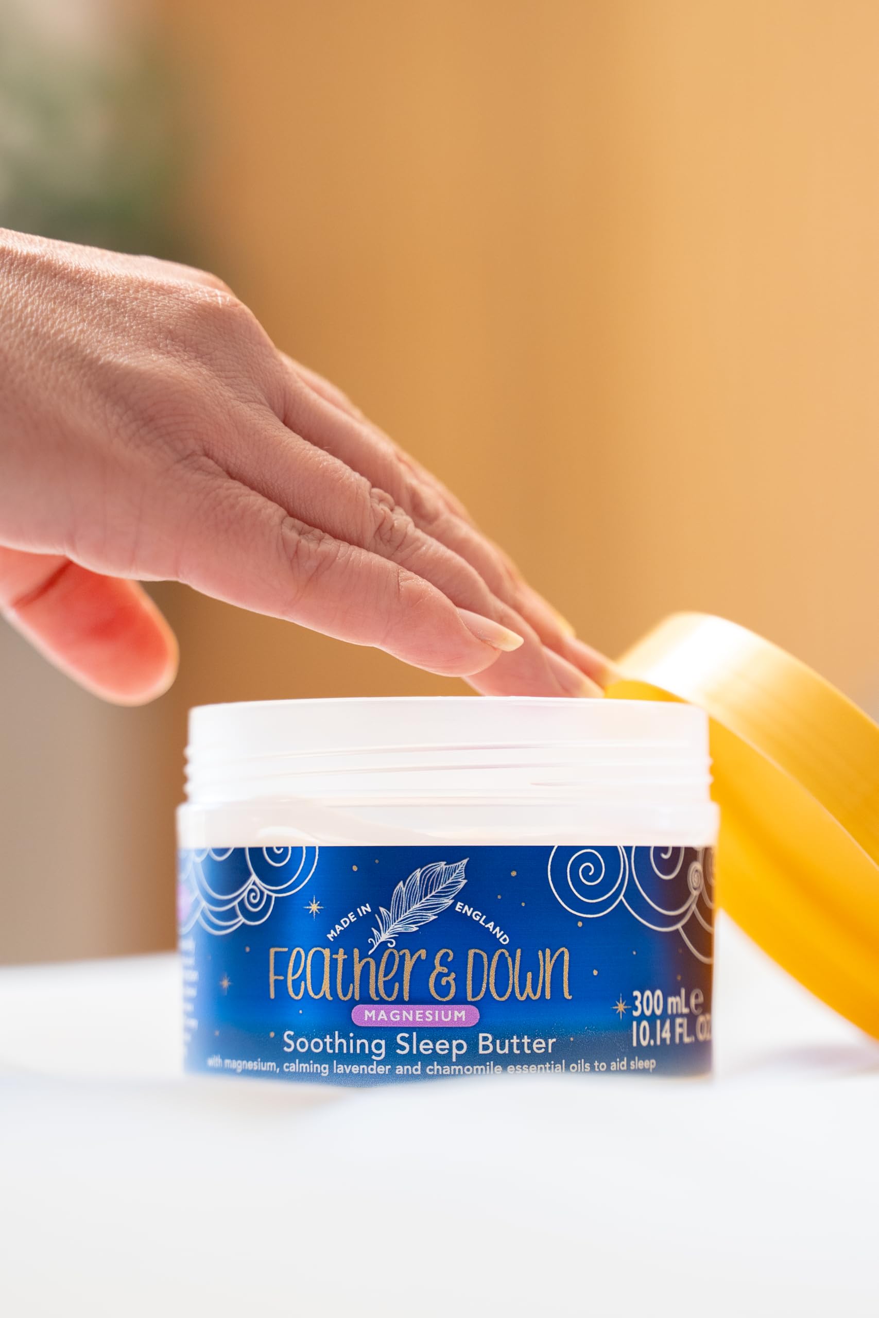 Feather & Down Magnesium Sleep Butter jar side view