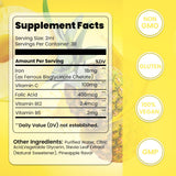 FEAVBAFT Iron Supplement Drops packaging dimensions