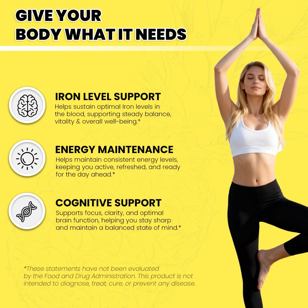 FEAVBAFT Iron Supplement Drops showing dosage instructions