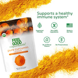 FEEL GOOD Pure Curcumin Powder serving size measurement