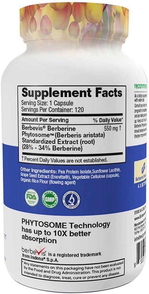 Feel Good Superfoods Berberine Phytosome 500mg capsule close-up